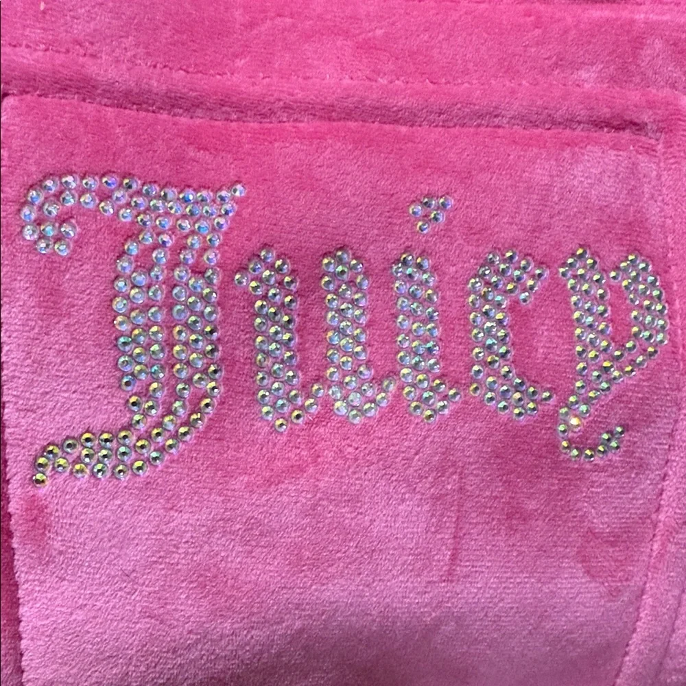 Juicy Couture Vibrant Pink Velour Mini Plush Bag - Picture 5 of 10
